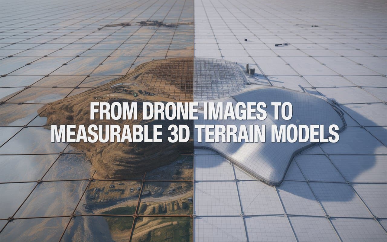 Photogrammetry Turns Drone Images Into Measurable 3D Terrain Models